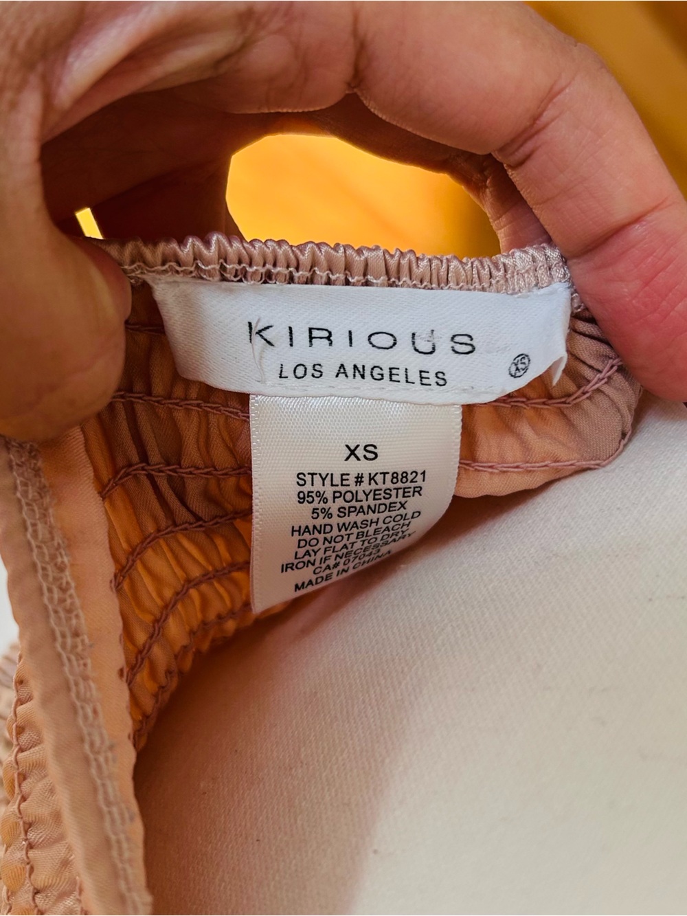 Kirious Satin Blush Pink Corset Cami Top size XS - Picture 4 of 4